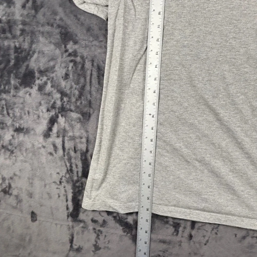 Banana Republic Polo Shirt Mens XL Tall Gray Luxury Touch Slim Fit 3819